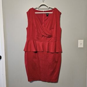 Torrid Scarlet Peplum Dress